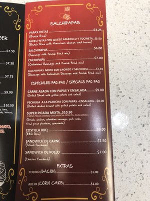 Menu photo 3 Pao Pao Fast Food Miami, FL