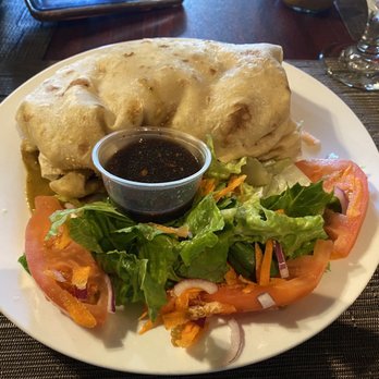 De' Coal Pot - Vegetarian roti + salad = Amazing! - Caribbean Near Me - St. Thomas, Virgin Islands
