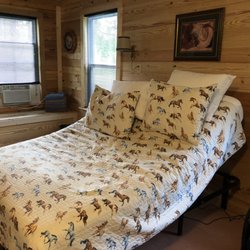 Coldwater Ranch - Adjustable bed in Cabin 1, brand new!