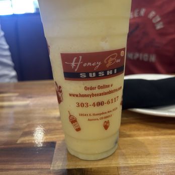 Honey Bee Asian Bistro - Mango smoothie with boba - Chinese Near Me - Aurora, Colorado