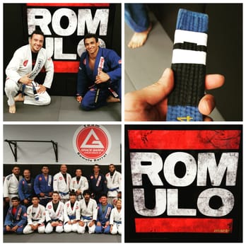 Gracie Barra - Being promoted by 4XWorls Champion professor Romulo Barral. OSU!! - Muay Thai Near Me - Northridge, California