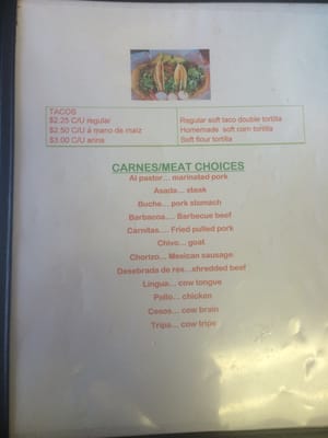 Menu photo 6 Centro Taqueria Foley, AL