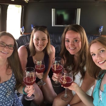 Texas Wine Tours - Enjoying some peach sangria in our super luxurious bus, that our guide Paul always kept cool for us!! - Wine Tours Near Me - Fredericksburg, Texas