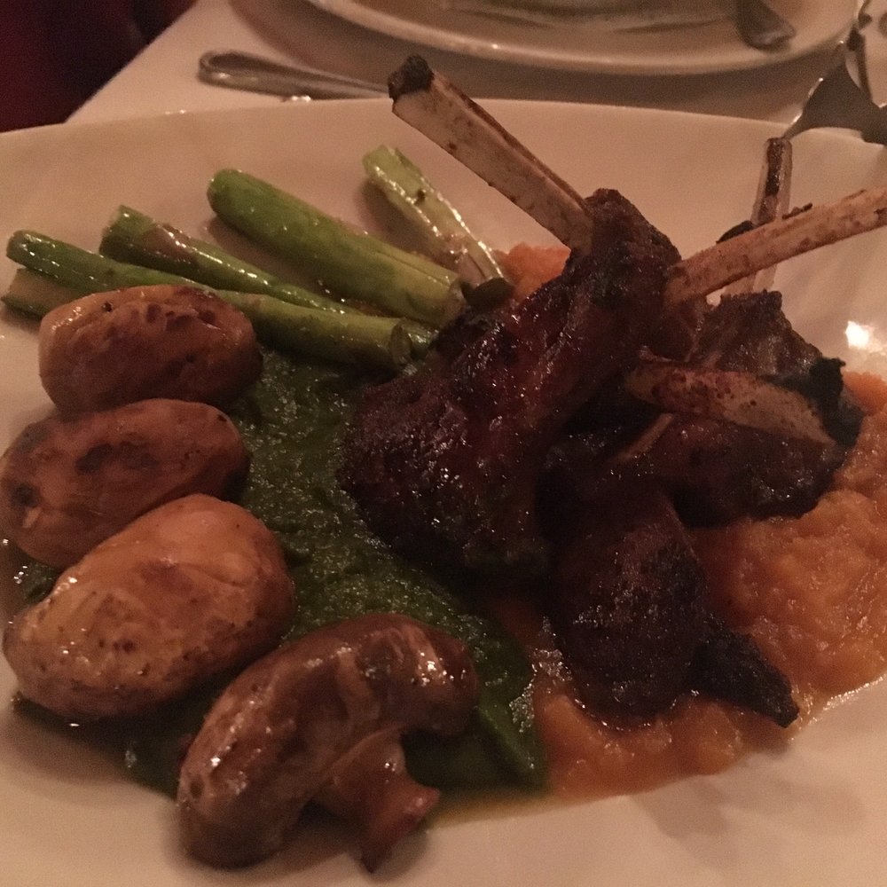 Culturas - Lamb lollipops, asparagus, fingerling potatoes, mashed yams. - Tapas Bars Near Me - Lancaster, Pennsylvania