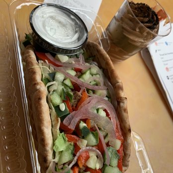 Sunshine Seasons - Vegan Gyro & Vegan Oreo Mousse - American Near Me - Lake Buena Vista, Florida Sunshine Seasons - Vegan Gyro & Vegan Oreo Mousse - American Near Me - Lake Buena Vista, Florida