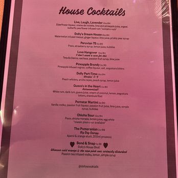 Dolly's Cocktail Bar - Menu - Cocktail Bars Near Me - Edmonton, Alberta Dolly's Cocktail Bar - Menu - Cocktail Bars Near Me - Edmonton, Alberta