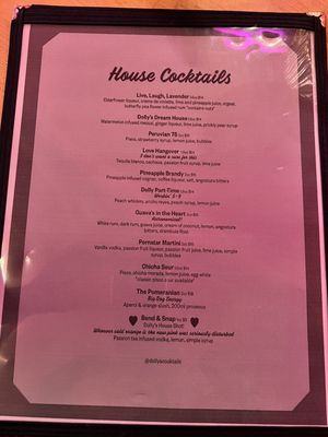 Menu photo 2 Dolly's Cocktail Bar Edmonton, AB Menu photo 2 Dolly's Cocktail Bar Edmonton, AB