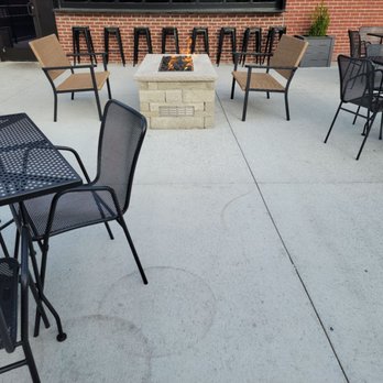 Submarine House - outdoor seating area with fire pit - Sports Bars Near Me - Kettering, Ohio
