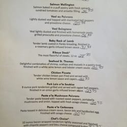Parkside Tavern - Menu