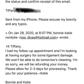 2 Divas House & Pet Services - They said they issued a refund. Lies! See PayPal chat. - Dog Walkers Near Me 2 Divas House & Pet Services - They said they issued a refund. Lies! See PayPal chat. - Dog Walkers Near Me