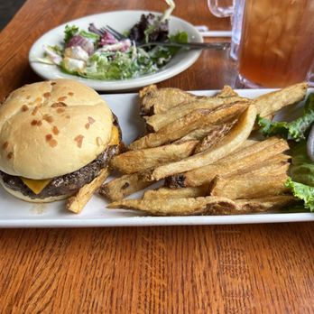 Stage Coach Grille - Classic dinner salad, Wagyu burger with cheese and fresh fries. - Seafood Near Me - La Verkin, Utah Stage Coach Grille - Classic dinner salad, Wagyu burger with cheese and fresh fries. - Seafood Near Me - La Verkin, Utah