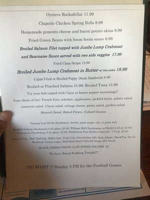 Menu photo 6 Beach Pub Virginia Beach, VA