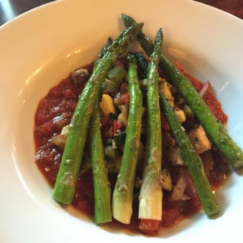Cafe Orleans - N'awlins Vegetable Ragout (without corn cake, subbed asparagus) - Cajun/Creole Near Me - Anaheim, California Cafe Orleans - N'awlins Vegetable Ragout (without corn cake, subbed asparagus) - Cajun/Creole Near Me - Anaheim, California