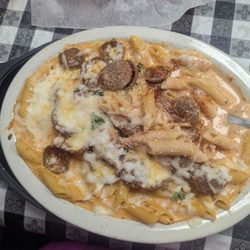 Roma Italian - Ziti, added Italian sausage