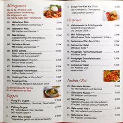 Mekong - Speisekarte