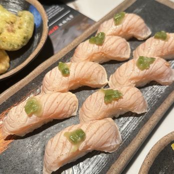 Harumi - Seared salmon nigiri - Sushi Bars Near Me - Hayward, California Harumi - Seared salmon nigiri - Sushi Bars Near Me - Hayward, California
