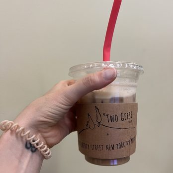 Two Geese - Almond Iced Chai Latte - Coffee & Tea Near Me - New York, New York Two Geese - Almond Iced Chai Latte - Coffee & Tea Near Me - New York, New York
