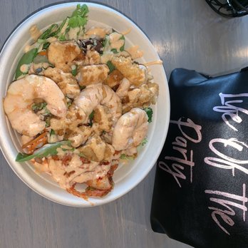 Poke Bowl - Shrimp and Chicken Poke Bowl with YumYum sauce - Sushi Bars Near Me - Owings Mills, Maryland Poke Bowl - Shrimp and Chicken Poke Bowl with YumYum sauce - Sushi Bars Near Me - Owings Mills, Maryland