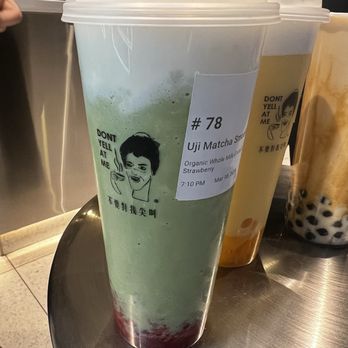 Dont Yell At Me - Matcha strawberry - Bubble Tea Near Me - Bellevue, Washington Dont Yell At Me - Matcha strawberry - Bubble Tea Near Me - Bellevue, Washington