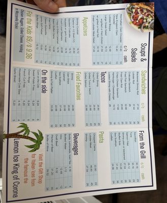 Menu photo 4 Point Lookout Clam Bar Point Lookout, NY