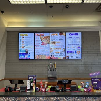 Chuck E. Cheese - menus on the wall - Arcades Near Me - Fayetteville, Georgia Chuck E. Cheese - menus on the wall - Arcades Near Me - Fayetteville, Georgia