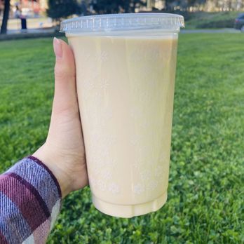 Asha Tea House - Hojicha Latte (tasted very watered down) - Tea Rooms Near Me - Berkeley, California