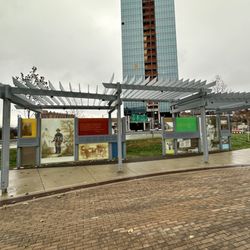 Frankie Pace Park - Signs about Frankie Pace and Martin Delany
