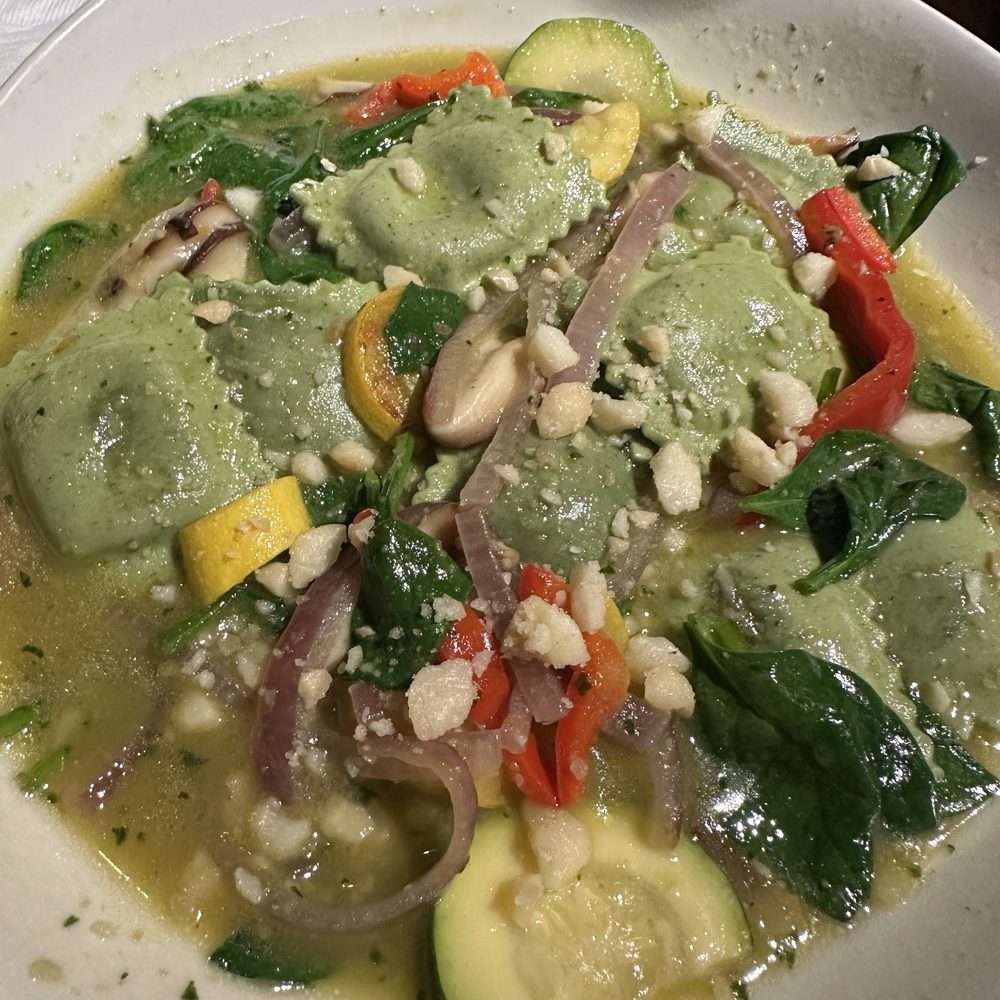 Keoki's Paradise - Wild Mushroom & Spinach Ravioli had great flavors. - Seafood Near Me - Koloa, Hawaii Keoki's Paradise - Wild Mushroom & Spinach Ravioli had great flavors. - Seafood Near Me - Koloa, Hawaii