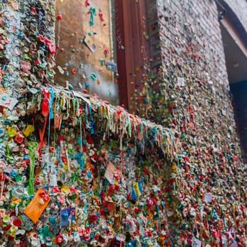 The Gum Wall - Local Flavor Near Me - Seattle, Washington The Gum Wall - Local Flavor Near Me - Seattle, Washington