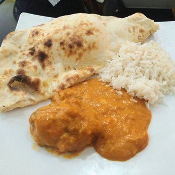 Singh's Dhaba - A piece of Malai Kofta, naan, and rice - Indian Near Me - Cambridge, Massachusetts