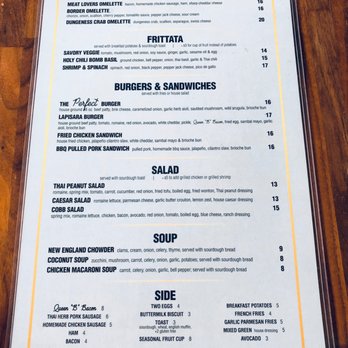 Lapisara Eatery - Menu (back). - Breakfast & Brunch Near Me - San Francisco, California