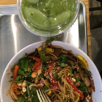 honeygrow - Honey BBQ Shrimp Salad and Kale Smoothie. - Salad Near Me - Cherry Hill, New Jersey honeygrow - Honey BBQ Shrimp Salad and Kale Smoothie. - Salad Near Me - Cherry Hill, New Jersey