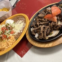 Fajitas - beef was great, could have used more green peppers Fajitas - beef was great, could have used more green peppers