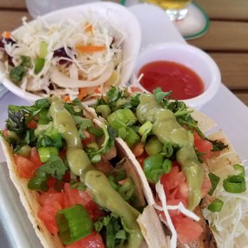 Sunshine Grill - Grilled mahi tacos ..hold the mayo please! - New American Near Me - Grand Cayman, Virgin Islands Sunshine Grill - Grilled mahi tacos ..hold the mayo please! - New American Near Me - Grand Cayman, Virgin Islands