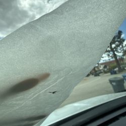Moon Glaze Windshield Repair - My windshield before