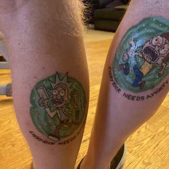 Cherry Blossom Tattoo Studio - Pairing Rick and Morty tattoos. - Tattoo Near Me - Atascadero, California