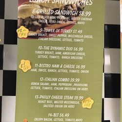 Bloomberg Bagels - Menu board