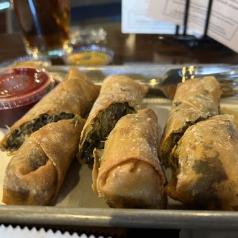 Local Cue - Spring rolls with pork and collards - Barbeque Near Me - Greenville, South Carolina Local Cue - Spring rolls with pork and collards - Barbeque Near Me - Greenville, South Carolina