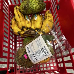 Soursop, guanábana, burro bananas Soursop, guanábana, burro bananas