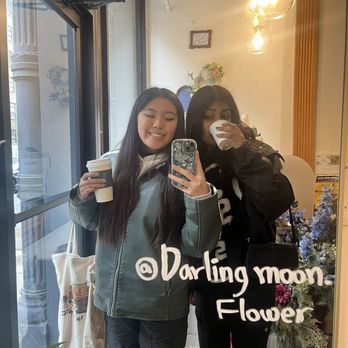 Cafe Atelier - Mirror selfie near the door - Desserts Near Me - New York, New York