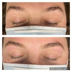Wax’d by Kristin - Brow reshaping in progress