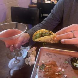 Cosmo & delicious $1 pork tacos!