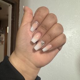 Plain n simple white n pink ombré Plain n simple white n pink ombré