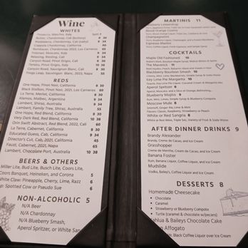 RuBBs Steakhouse - Drink menu - Steakhouses Near Me - Wisconsin Dells, Wisconsin