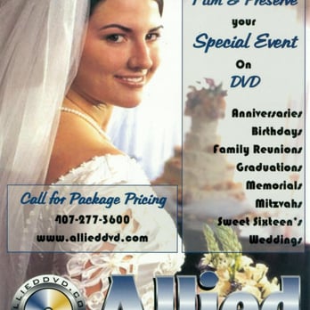 Allied Dvd Productions - Convert your special events recorded on video tape to DVD. - Videographers Near Me - Orlando, Florida Allied Dvd Productions - Convert your special events recorded on video tape to DVD. - Videographers Near Me - Orlando, Florida