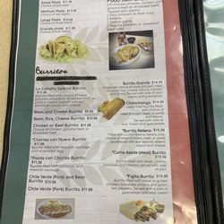 La Cabana Restaurant - Menu as of 10/2026