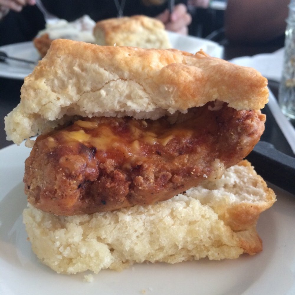 Mama's Boy - Fried chicken biscuit with cheese - Southern Near Me - Athens, Georgia Mama's Boy - Fried chicken biscuit with cheese - Southern Near Me - Athens, Georgia