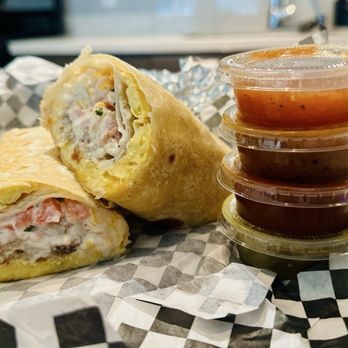 Taco Man Grill - Taco man breakfast burrito and salsa - Mexican Near Me - Henderson, Nevada