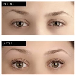 Hush Waxing + Aesthetics - Before and After Lash Lift Treatment