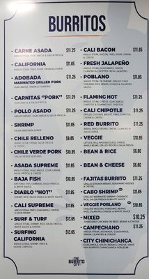 Menu photo 3 The Burrito City El Cajon, CA
